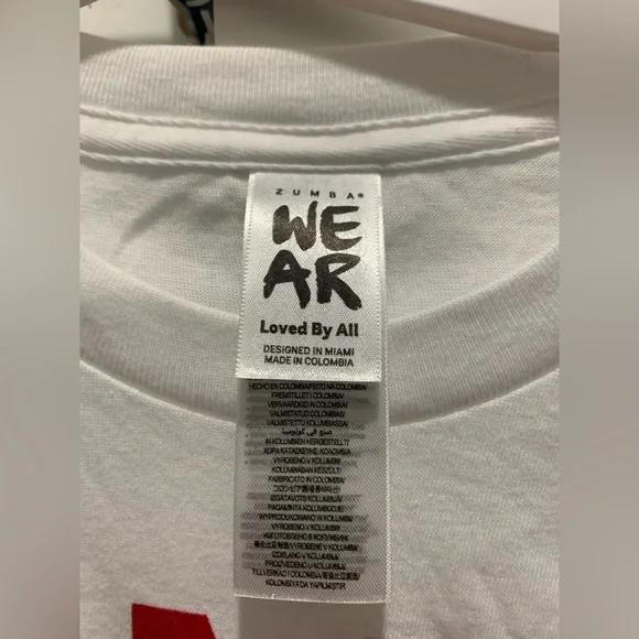 Zumba Love White Tee - Picture 6 of 6